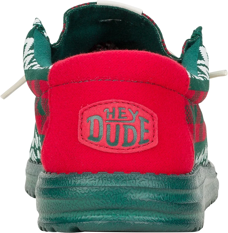HEYDUDE Men's Wally Holiday Novelty Plaid Slip-on Shoes