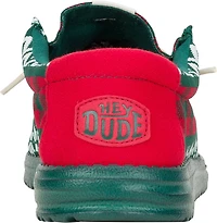 HEYDUDE Men's Wally Holiday Novelty Plaid Slip-on Shoes