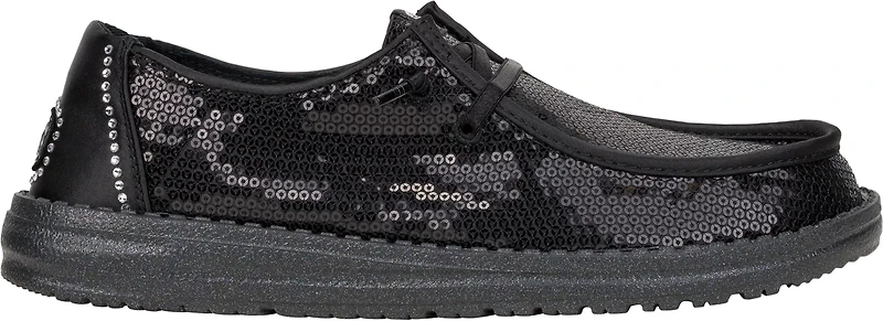 HEYDUDE Women's Wendy Disco Sequin Slip-on Shoes