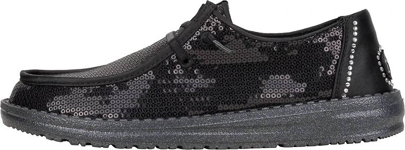 HEYDUDE Women's Wendy Disco Sequin Slip-on Shoes