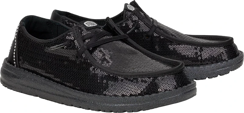HEYDUDE Women's Wendy Disco Sequin Slip-on Shoes