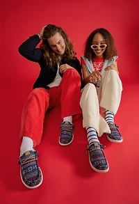 HEYDUDE Men's Wally Fairisle Sweater Slip-on Shoes