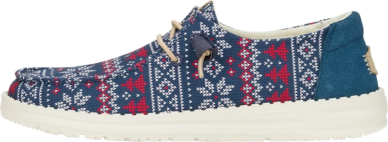 HEYDUDE Women's Fairisle Sweater Slip-on Shoes