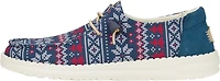 HEYDUDE Women's Fairisle Sweater Slip-on Shoes