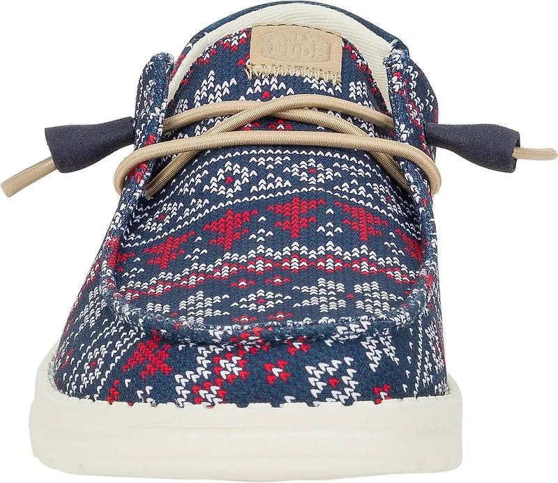 HEYDUDE Women's Fairisle Sweater Slip-on Shoes