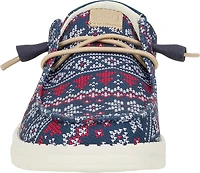 HEYDUDE Women's Fairisle Sweater Slip-on Shoes