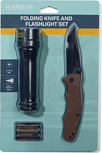 Magellan Outdoors Flashlight and Knife Holiday Kit