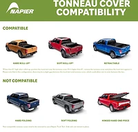 Napier Outdoors Backroadz 2-Person Camo Truck Tent - 6'-6'3" Compact Regular