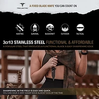 Takumitak Terminal 3cr13 Fixed Blade Knife