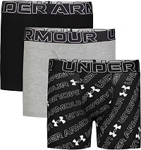 Under Armour Boys' Performance Cotton Boxer Briefs 3-Pack