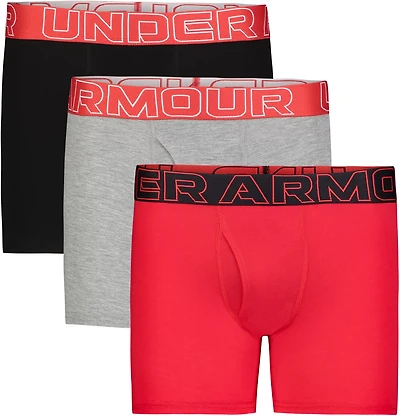 Under Armour Boys' Performance Cotton 3 Pack Boxer Set