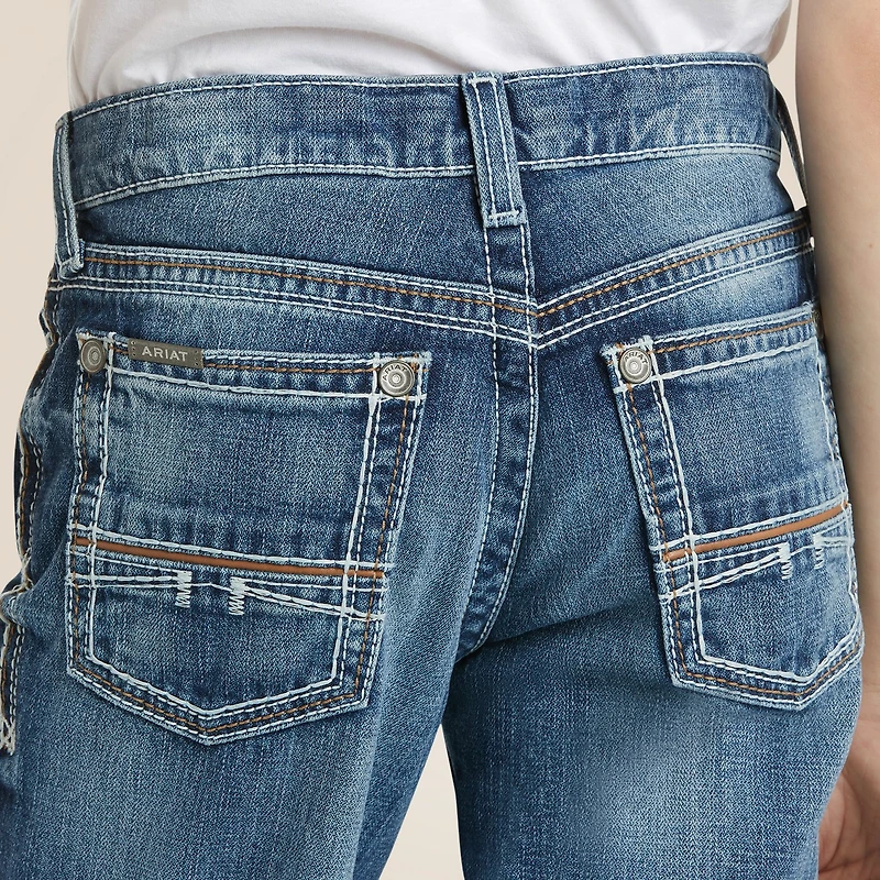 Ariat Boys' B4 Relaxed Coltrane Boot Cut Jean