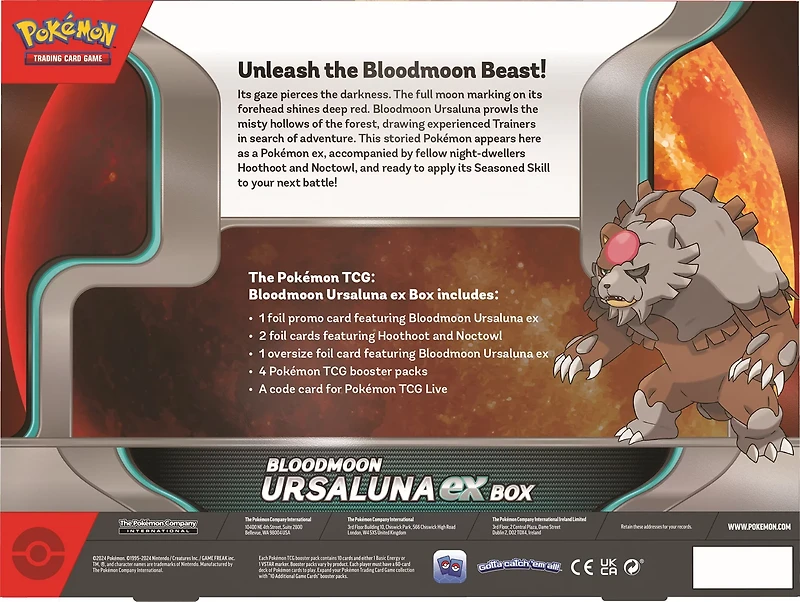 Pokémon TCG: Bloodmoon Ursaluna ex Box