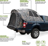 Napier Outdoors Backroadz 2-Person Camo Truck Tent - 6'-6'3" Compact Regular