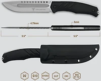Takumitak Exit Point D2 Fixed Blade Knife