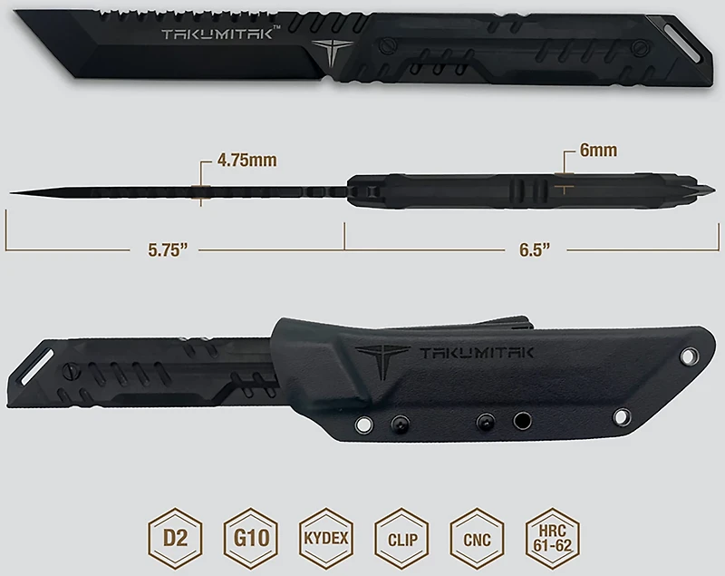 Takumitak Solution D2 Fixed Blade Knife