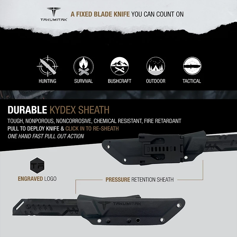 Takumitak Solution D2 Fixed Blade Knife