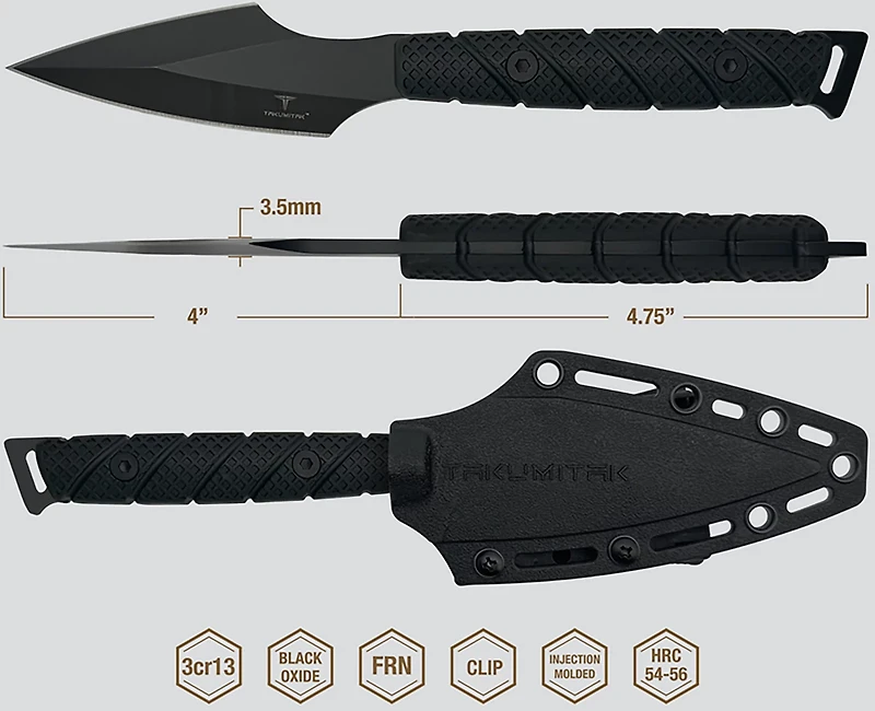 Takumitak Twisted 3cr13 Fixed Blade Knife