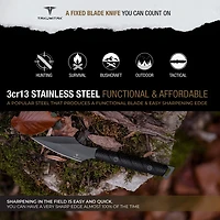 Takumitak Twisted 3cr13 Fixed Blade Knife