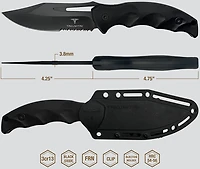 Takumitak Obsidian 3cr13 Fixed Blade Knife