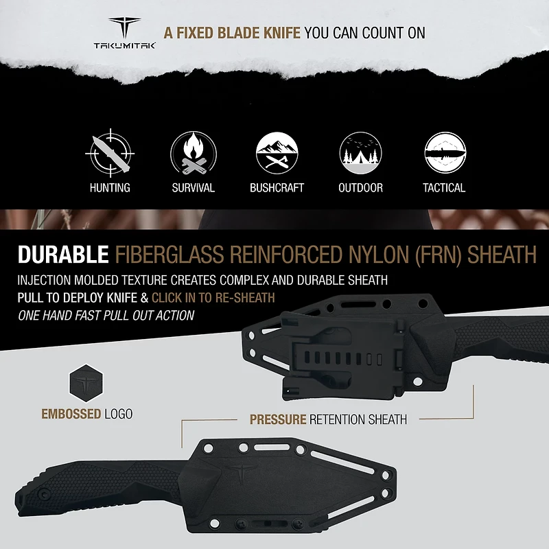 Takumitak Terminal 3cr13 Fixed Blade Knife