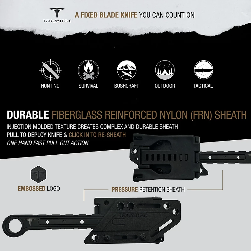 Takumitak Utility 3cr13 Fixed Blade Knife