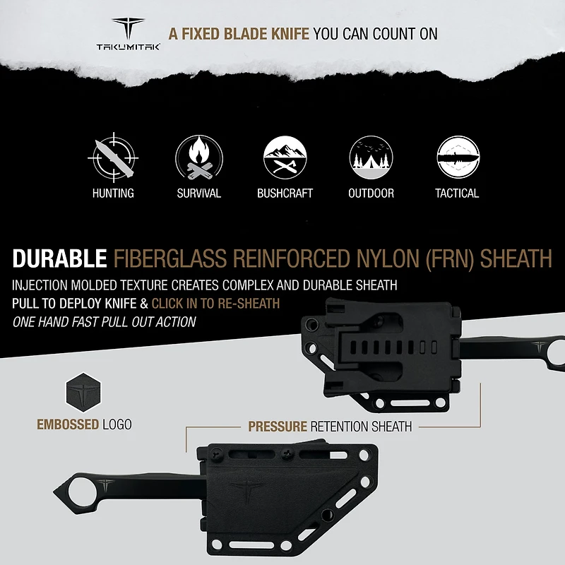 Takumitak Hammerhead 3cr13 Fixed Blade Knife