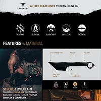 Takumitak Hammerhead 3cr13 Fixed Blade Knife