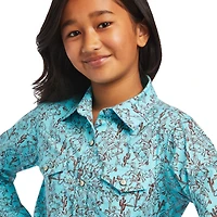 Ariat Girls' R.E.A.L Bucking Bronc Shirt