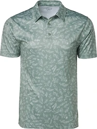 BCG Men's Golf Linear Bloom Printed Polo Shirt