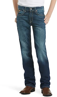Ariat Boys' B5 Slim Boundary Stackable Straight Leg Jean