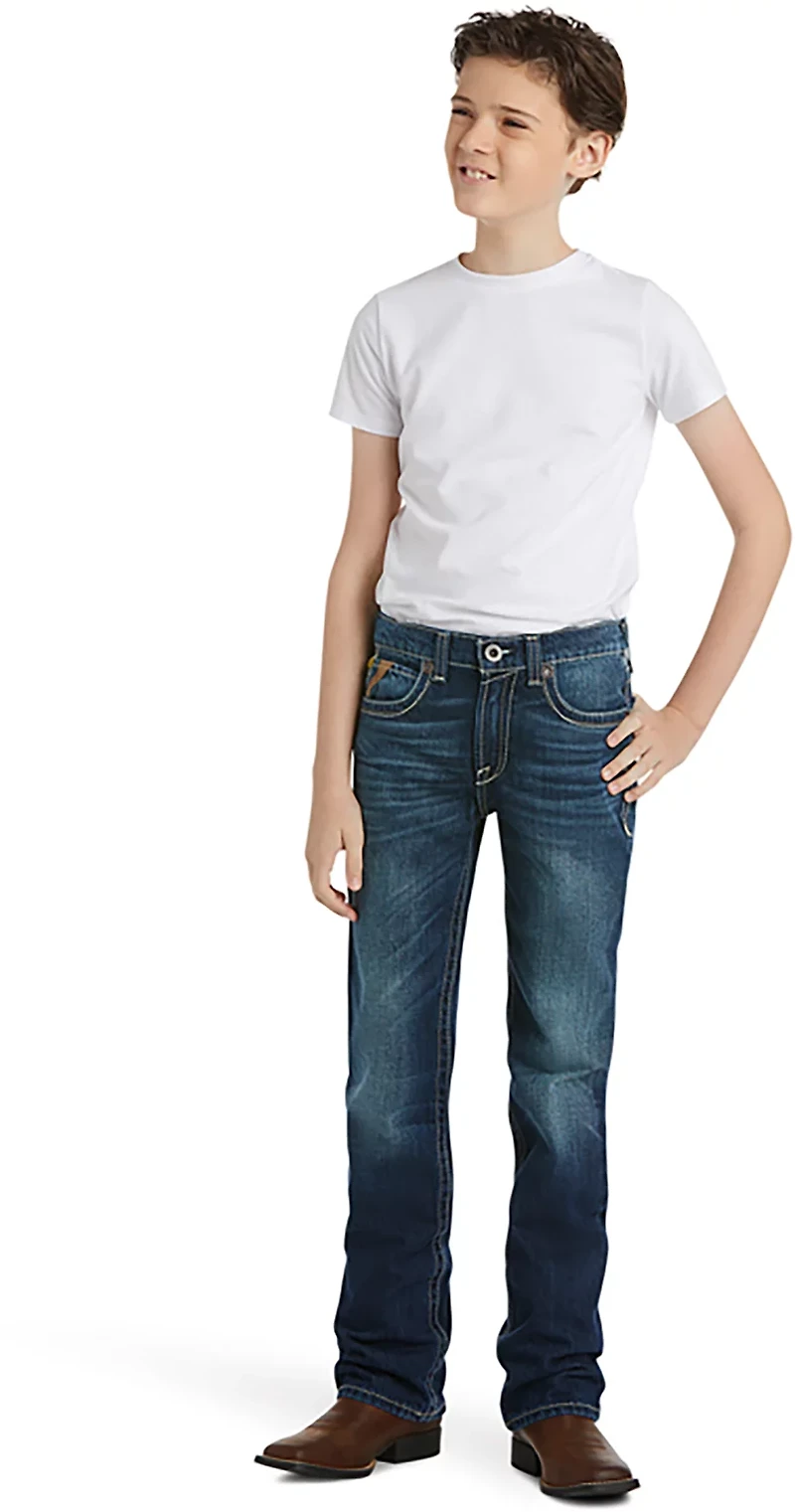 Ariat Boys' B5 Slim Boundary Stackable Straight Leg Jean