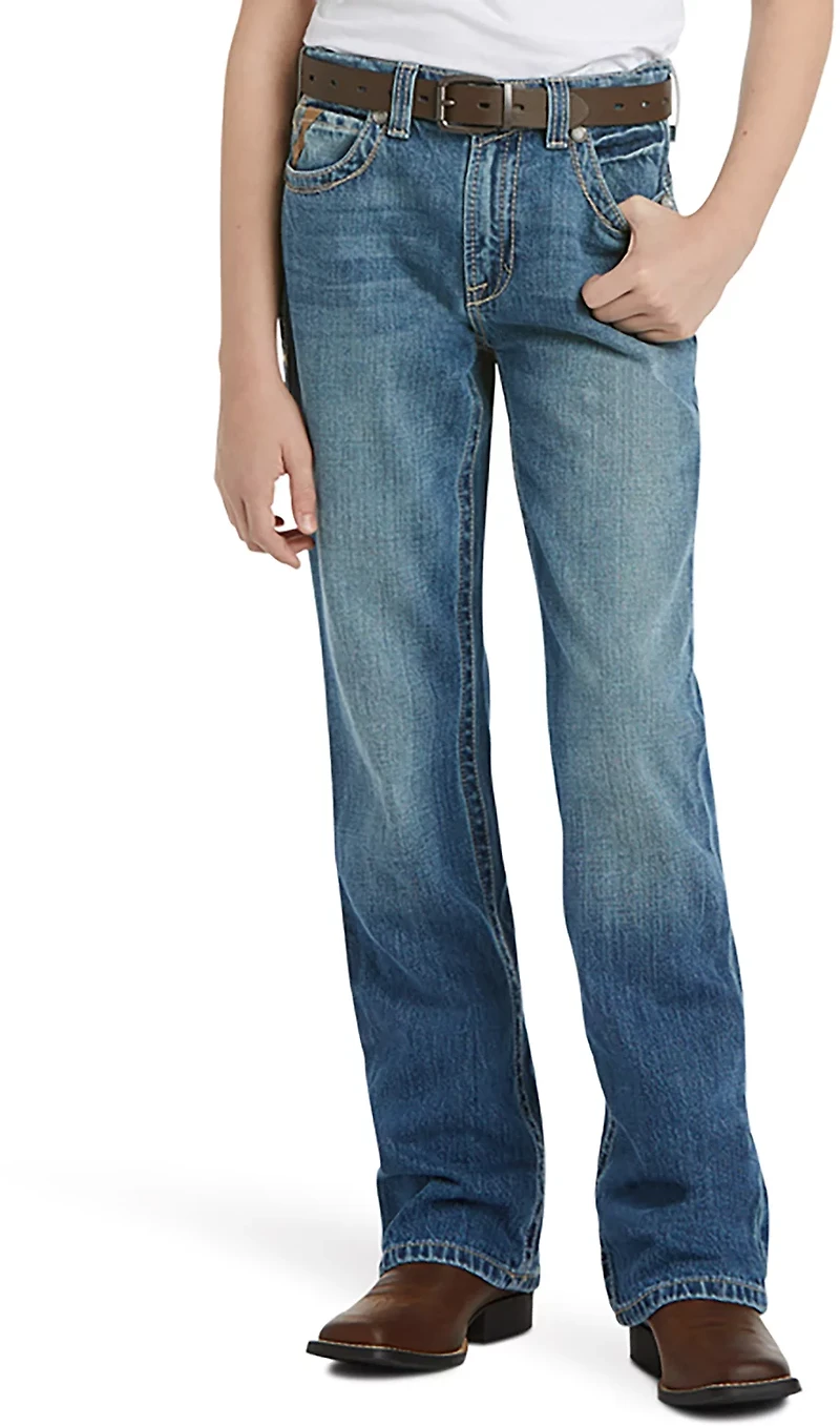 Ariat Boys' B4 Relaxed Boundary Boot Cut Jean