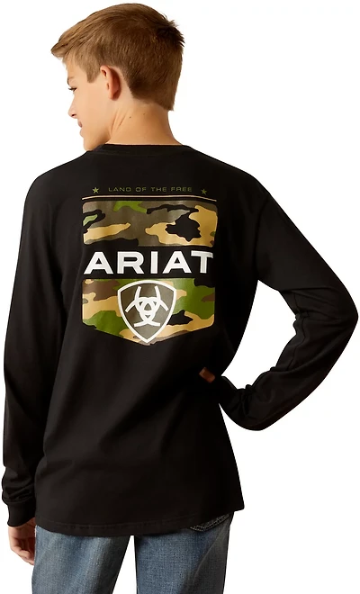 Ariat Boys' Lotf Camo Shield Tee