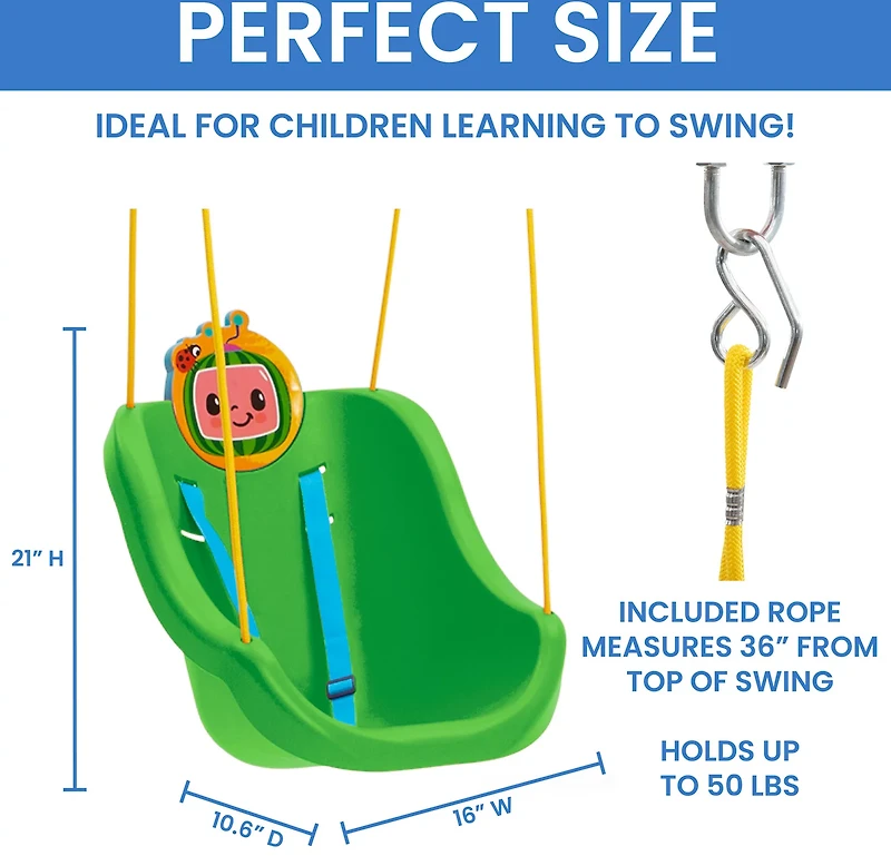Delta Children Cocomelon 2-in-1 Swing