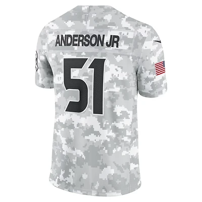 Nike Men's Houston Texans Salute To Service Will Anderson JR #51 Short Sleeve Jersey
