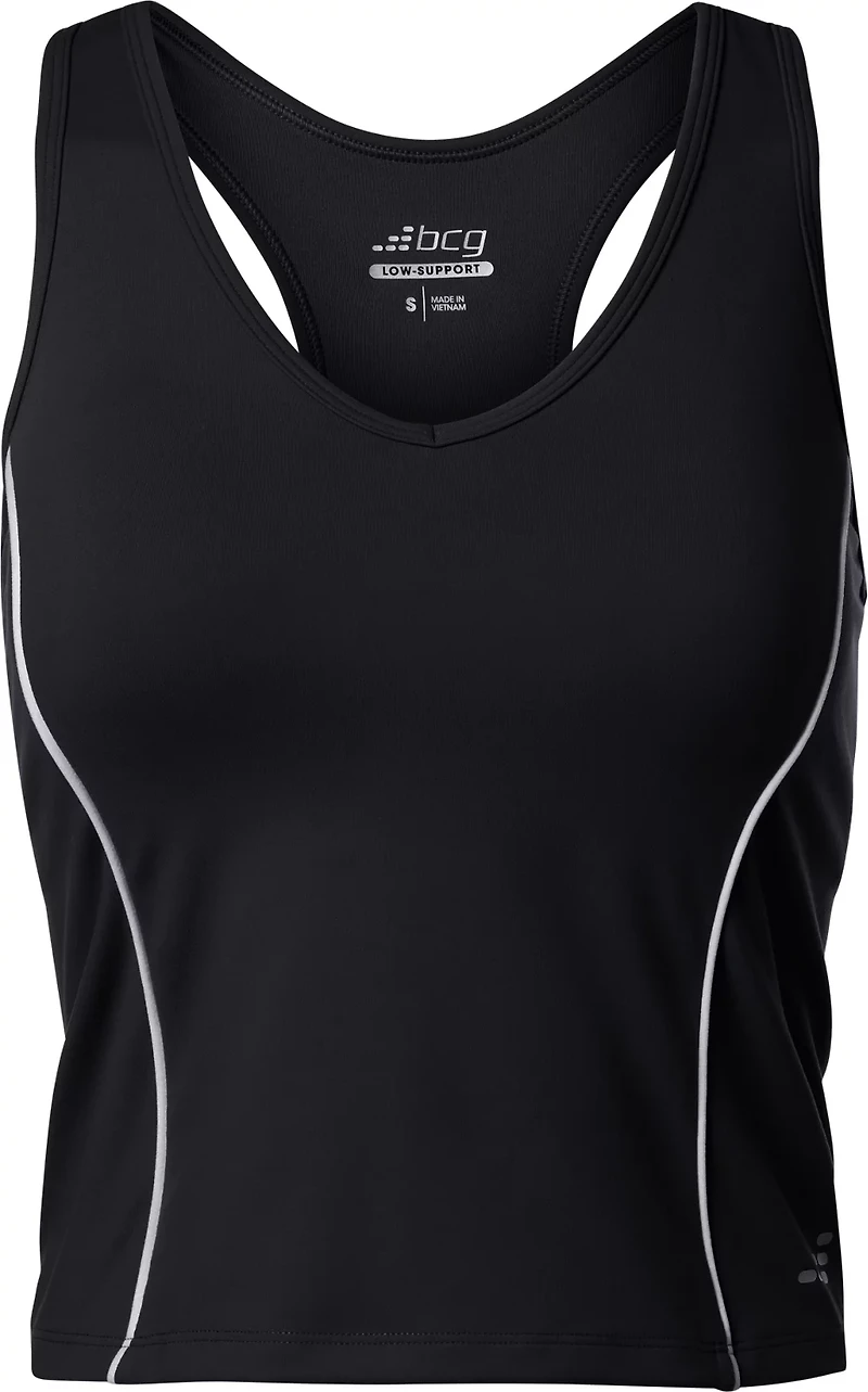 BCG Women's Piped Medium Support Training Tank Bra