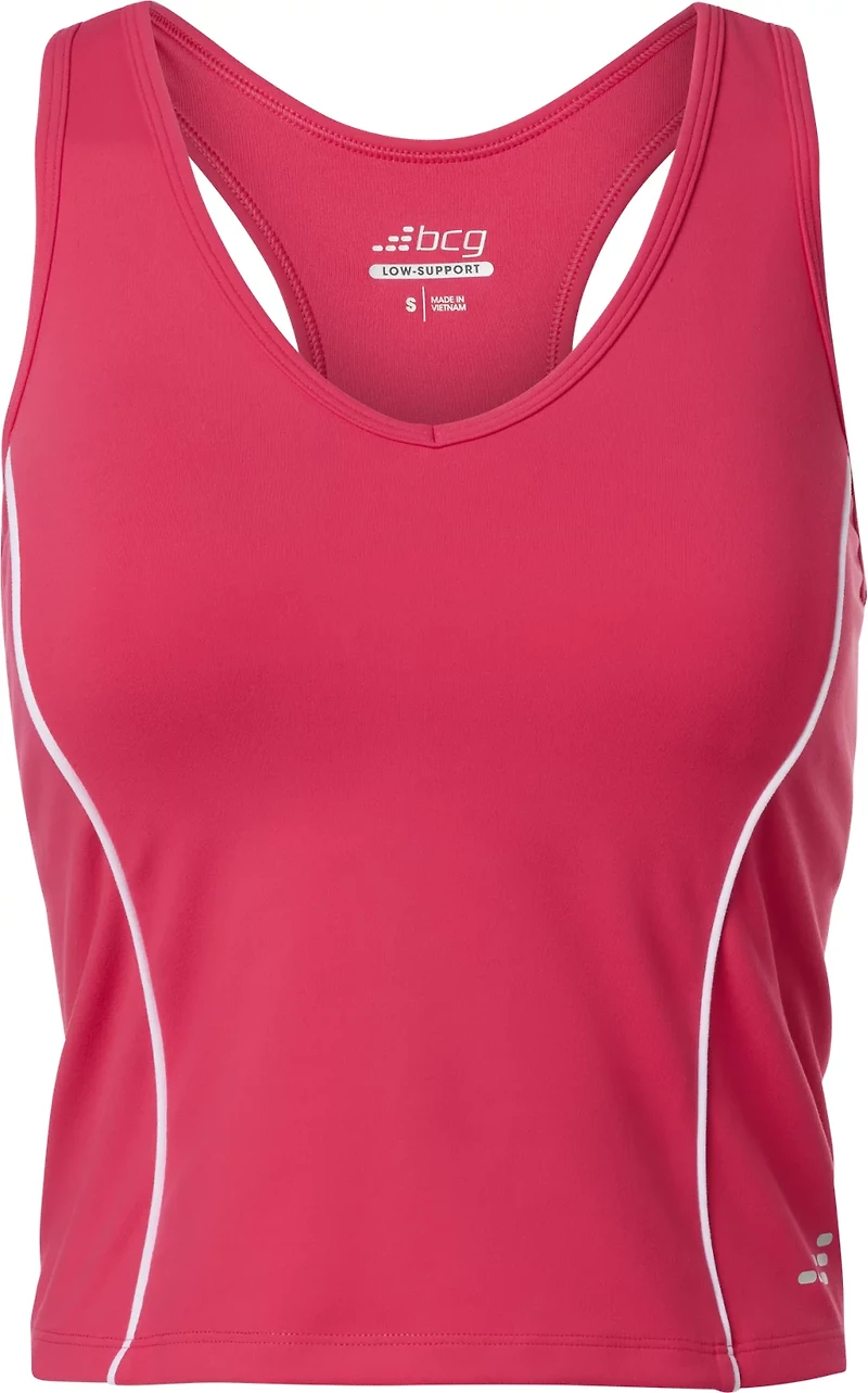 BCG Women's Piped Medium Support Training Tank Bra