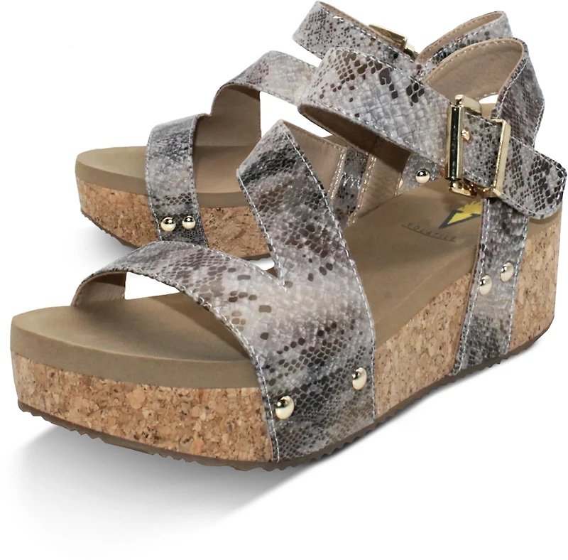 Volatile Women's Biloxi Wedge Backstrap Sandals