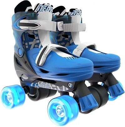 NEON Boys' Combo Inline and Quad Adjustable Light-Up Skates