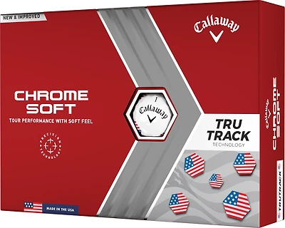 Callaway 2024 Chrome Soft TruTrack Golf Balls 12-Pack