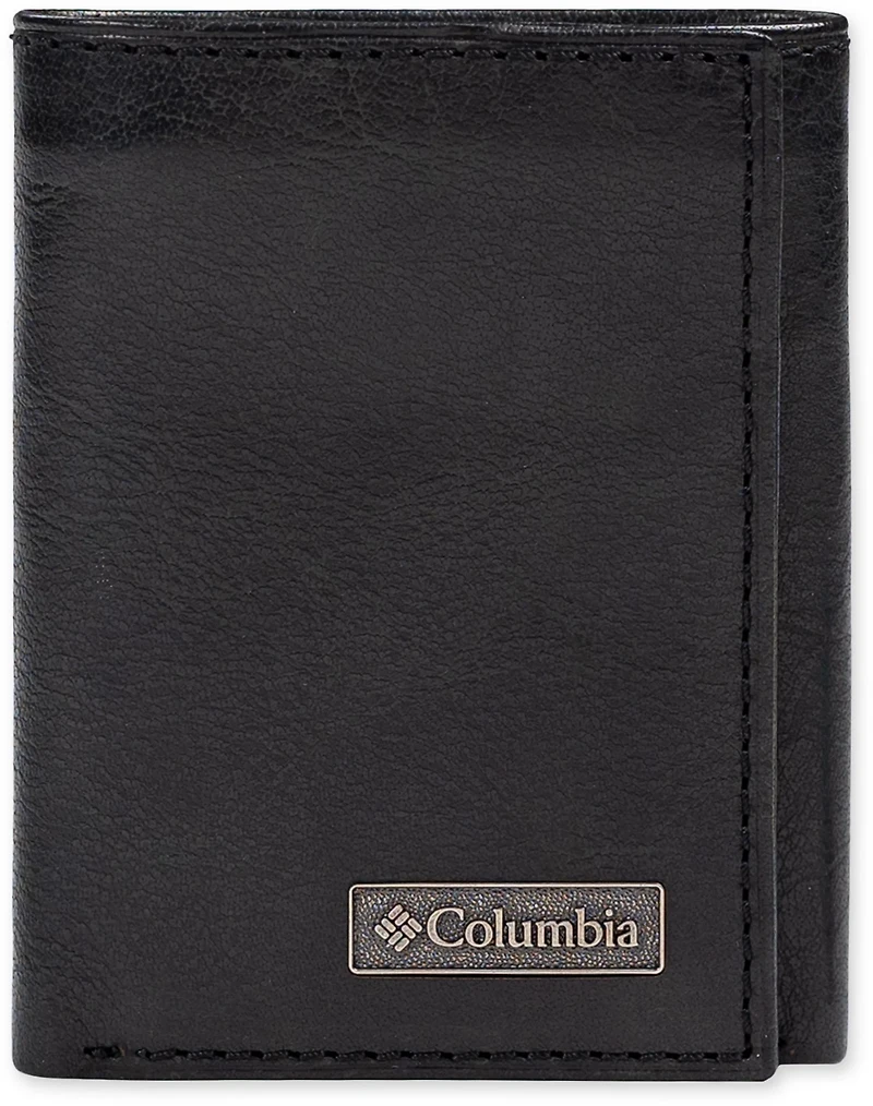 Columbia Men's Trifold w/Zipper Back Wallet