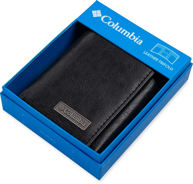 Columbia Men's Trifold w/Zipper Back Wallet