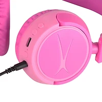 Altec Lansing Kid Safe 2-in-1 Bluetooth and Wired Over-the-Ear Headphones