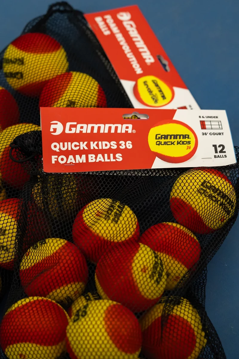 Gamma Foam Quick Kids 36 Tennis Ball 12-Ball Bag