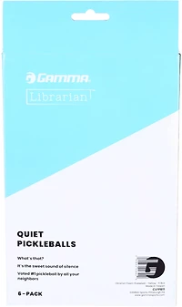 Gamma Librarian Foam Quiet Pickleballs 6-Pack