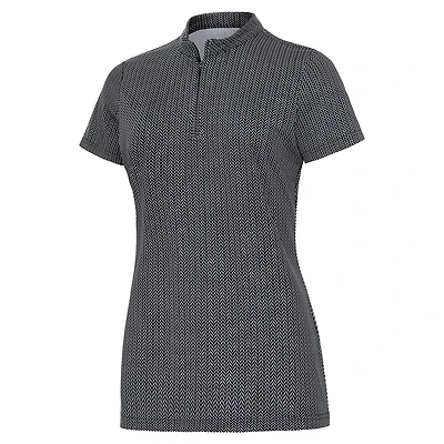 Antigua Women's Chevron Short Sleeve Quarter-Zip Polo