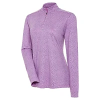 Antigua Women's Dynamite Printed Long Sleeve Quarter-Zip Mock Pullover