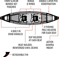 Waimea Bay Amped 12.8' 2-Seater Rigid Inflatable Kayak