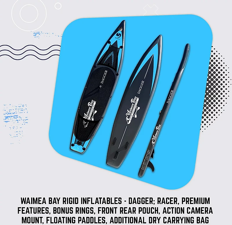 Waimea Bay Dagger 12.5' Racer Rigid Inflatable Paddleboard